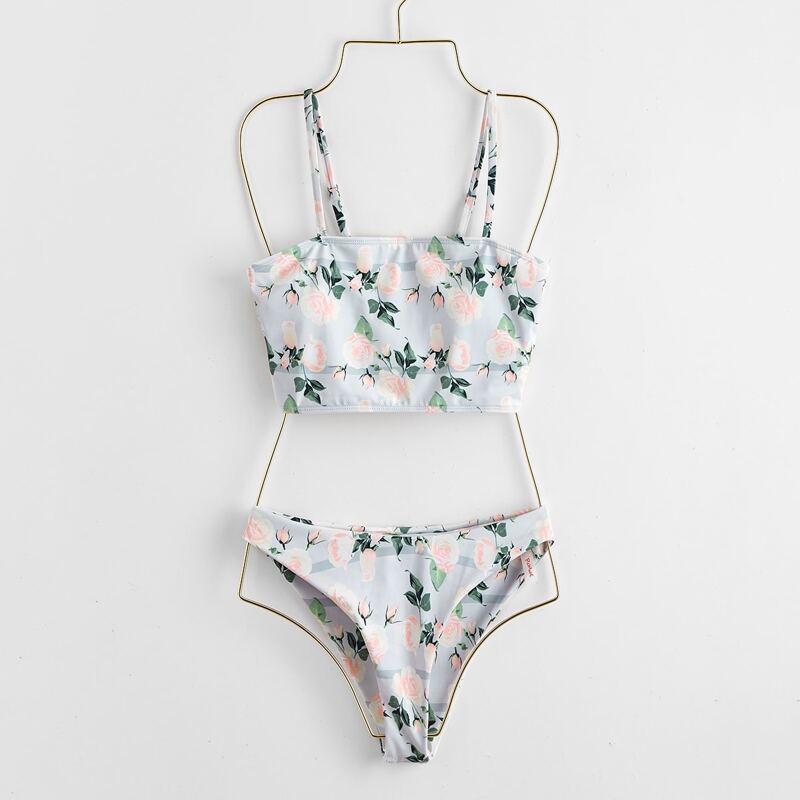 

Floral Bikini Swimsuit, Multicolor