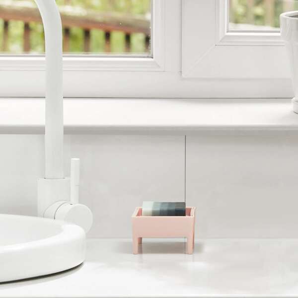 

1pc Double Layer Soap Dish Holder, Pink