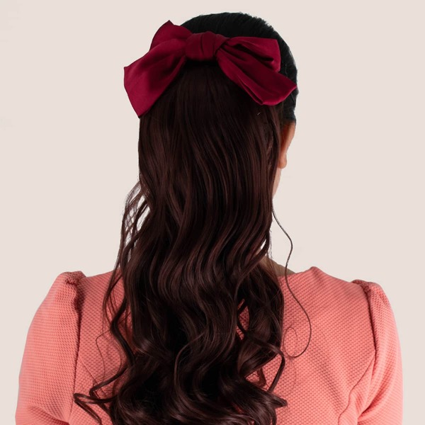 

Curly Ponytail Extension With Hair Comb Clip, Burgundy
