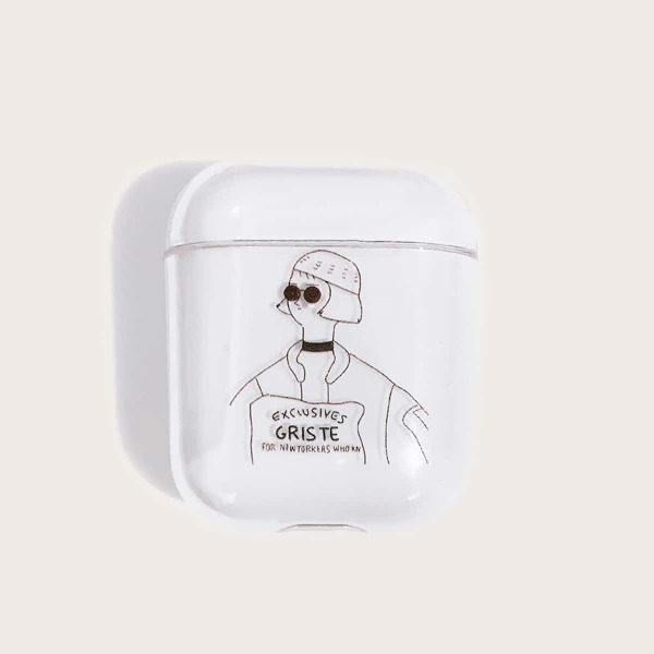 

Cool Girl Print Clear Airpods Case