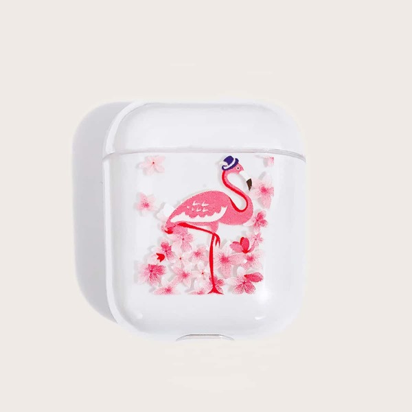 

Flamingo Pattern Clear Airpods Case