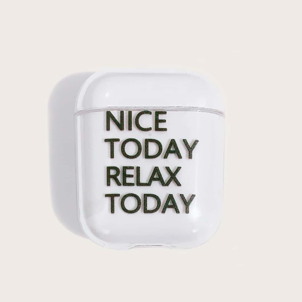 

Letter Graphic Clear Airpods Case