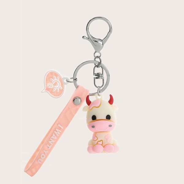 

Cartoon Cow Decor Bag Charm, Multicolor