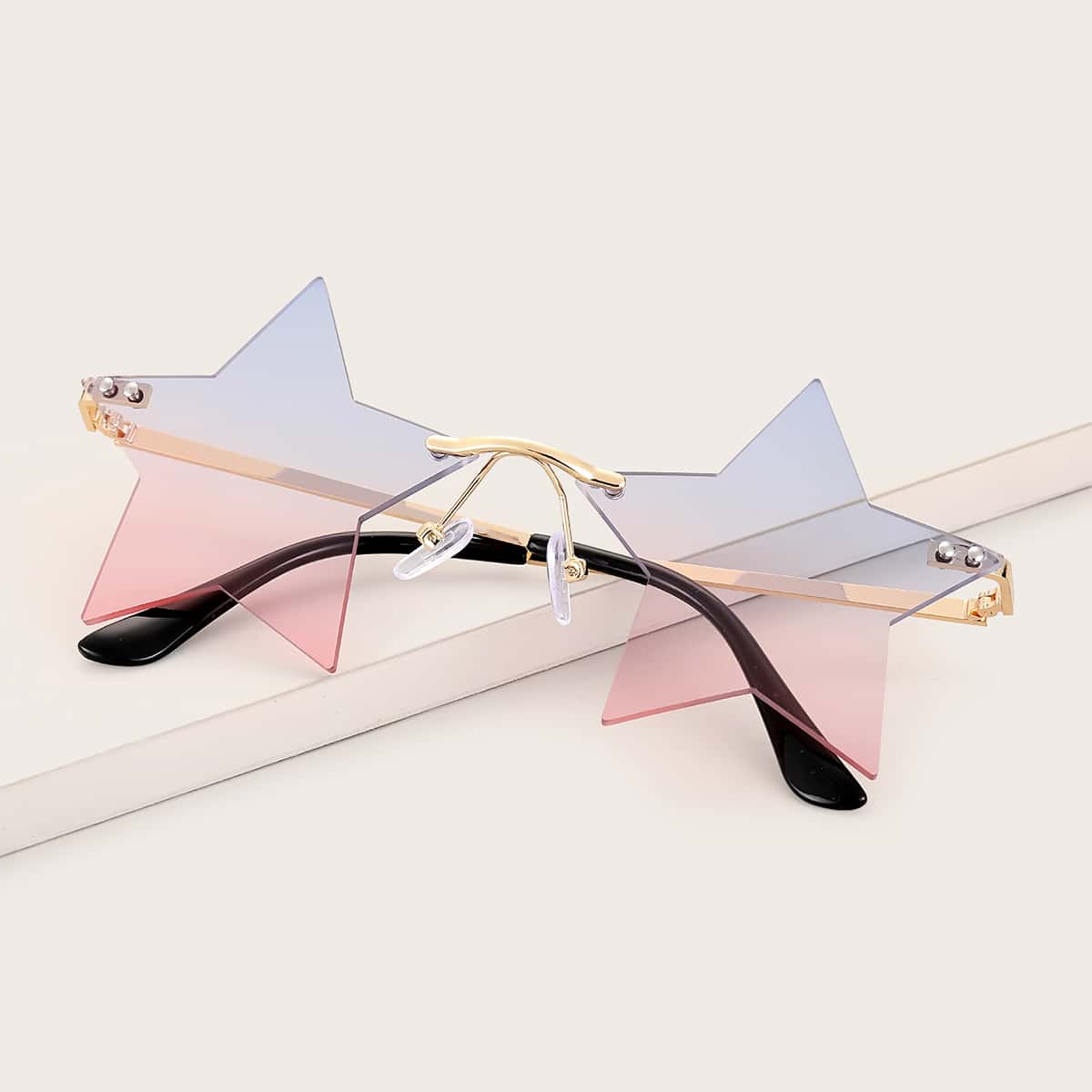 

Rimless Ombre Star Frame Sunglasses