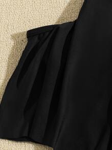 SHEIN Swim Bikini con volante de dobladillo de pañuelo con estampado de leopardo para playa de verano - Multicolor - Ver 3