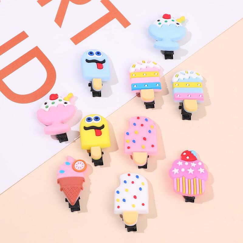 

10pcs Cartoon Hair Clip, Multicolor