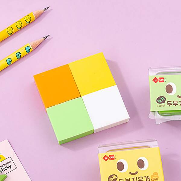 

1pc Random Color Eraser, Multicolor