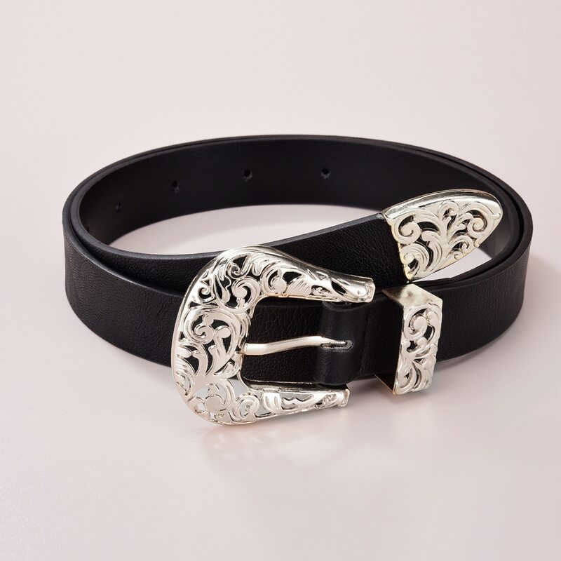

Western Buckle Belt, Black