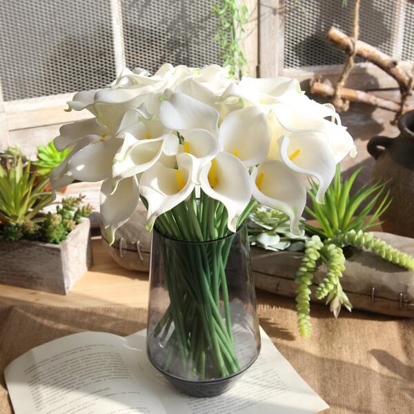 

5branches Artificial Calla Lily, White