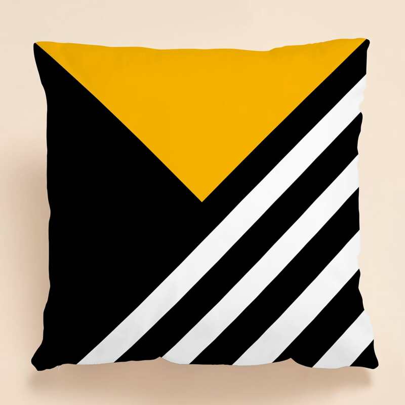 

Geometric Pattern Cushion Cover Without Filler, Multicolor