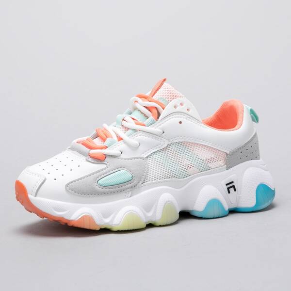 

Lace-up Front Color Block Sneakers, Multicolor