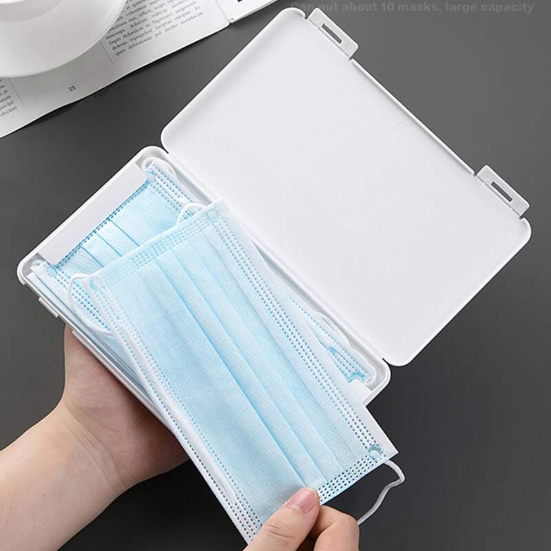

1pc Face Mask Storage Box, White