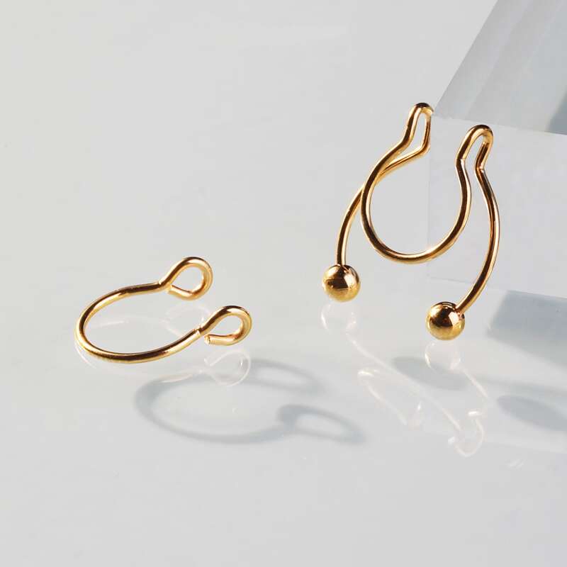 

2pcs Nose Ring, Gold