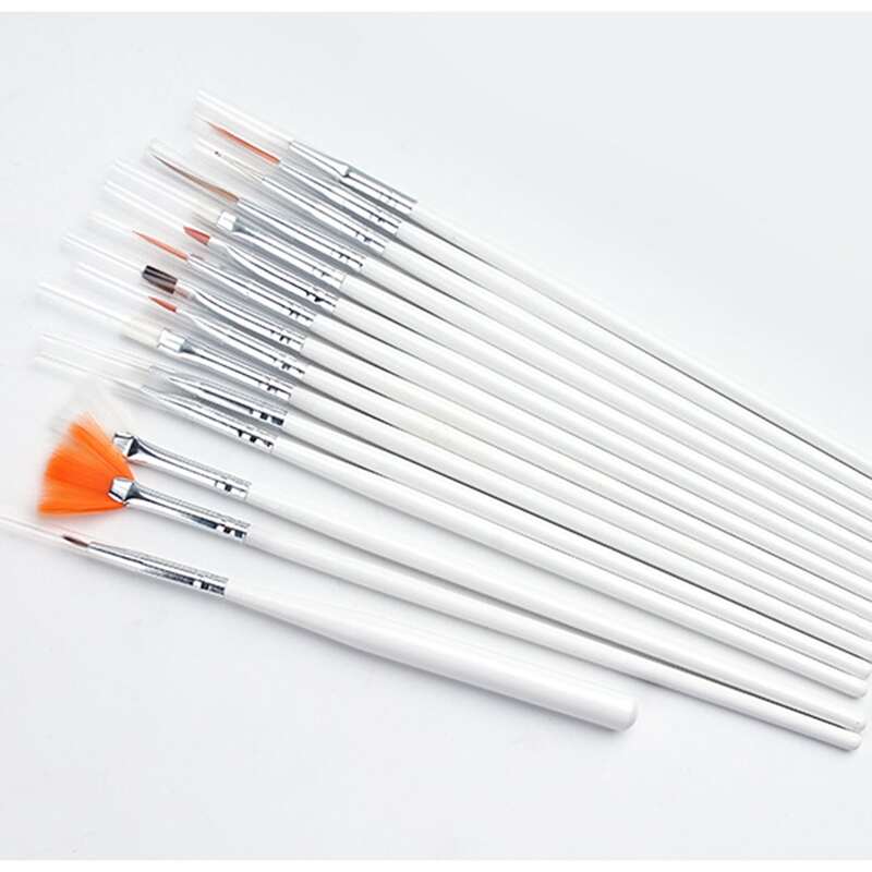 

15pcs Nail Art Brush, White