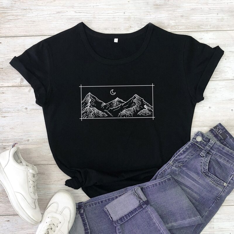 

Graphic Print Tee, Black