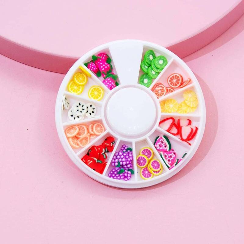 

1box Fruit Nail Art Decoration, Multicolor