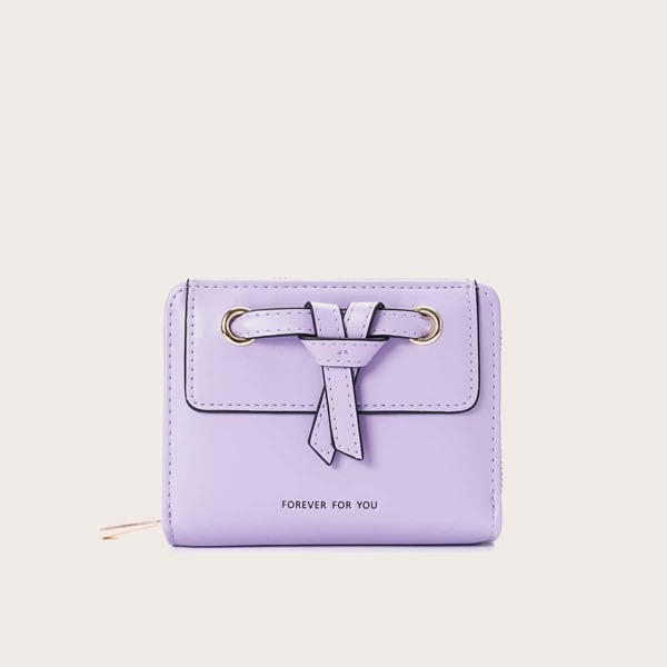 

Knot Decor Small Purse, Purple