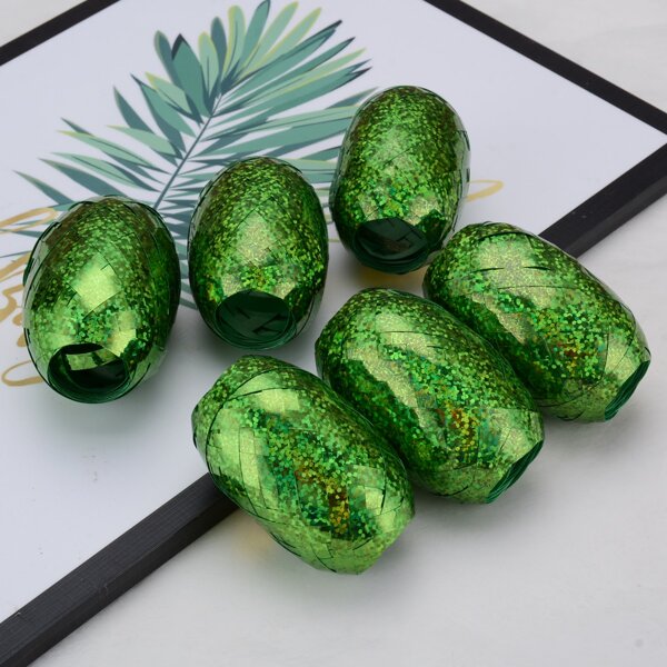 

6pcs Sequin Ribbon Set, Green
