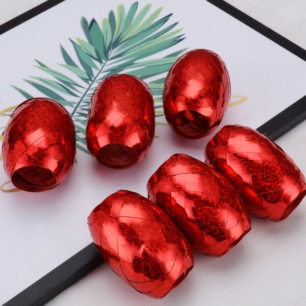 

6pcs Sequin Ribbon Set, Red