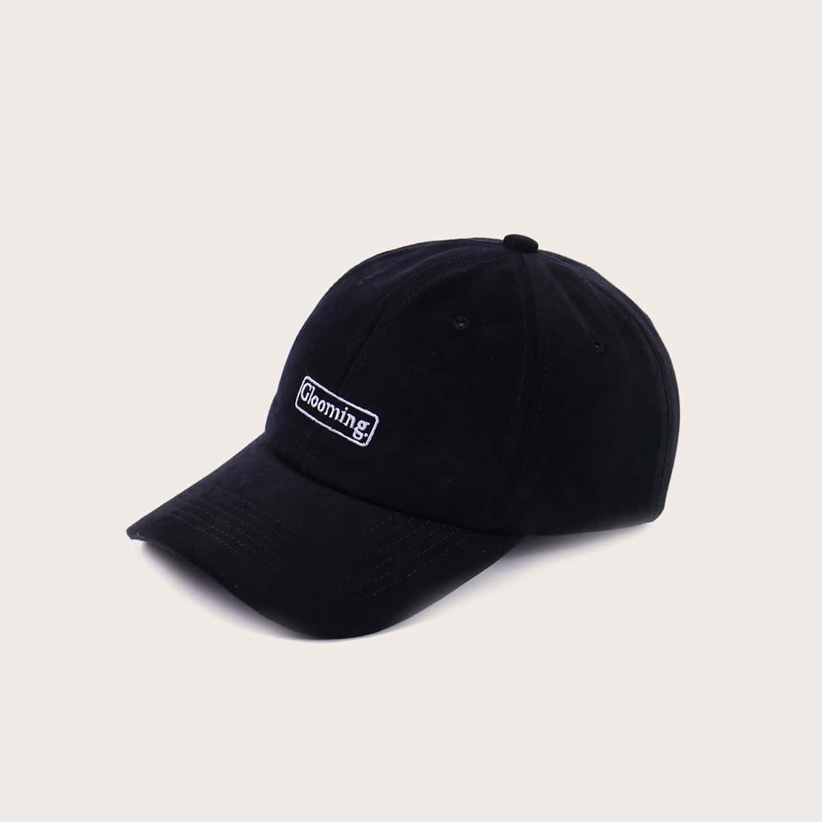 

Guys Letter Embroidery Baseball Cap, Black