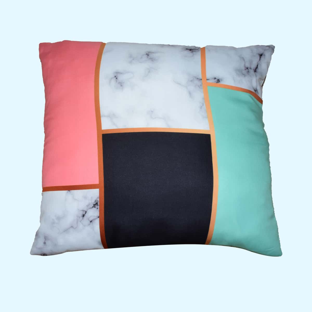 

Marble & Geometric Cushion Cover Without Filler, Multicolor