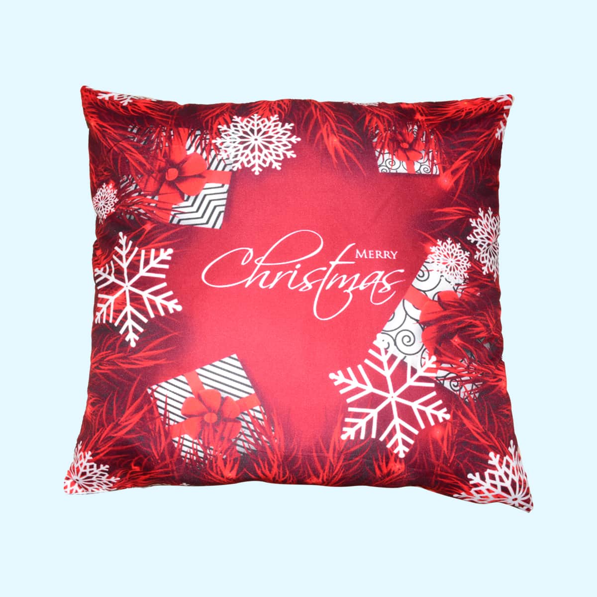 

Christmas Cushion Cover Without Filler, Red