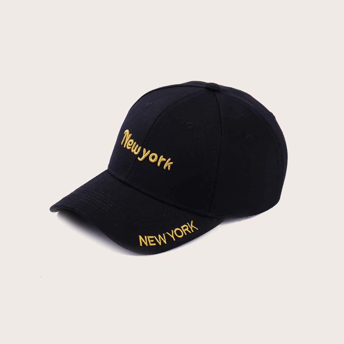 

Guys Letter Embroidery Baseball Cap, Black