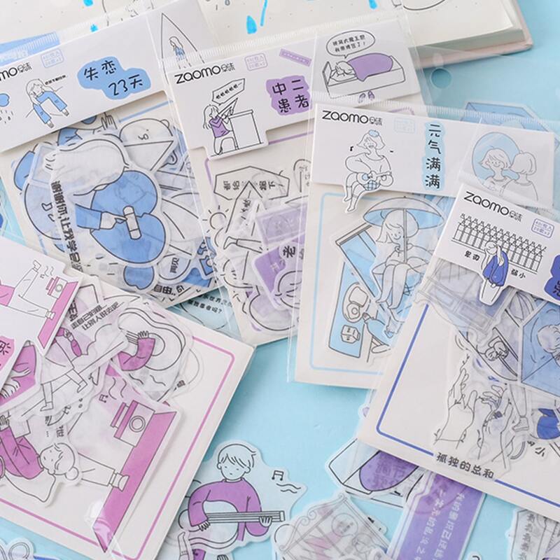 

40pcs Random Cartoon Figure Sticker, Multicolor