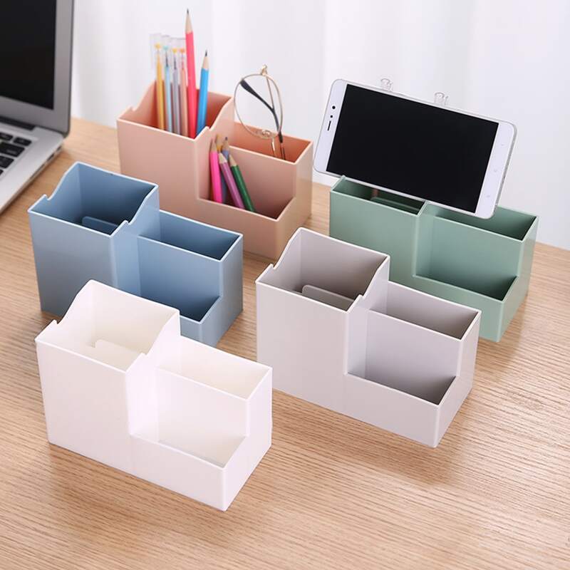 

1pc Multifunction Desktop Storage Box, Multicolor