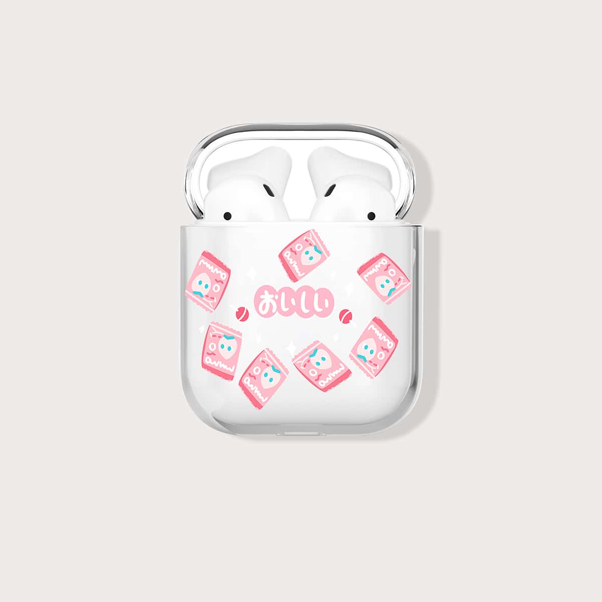 

Strawberry Clear AirPods Case