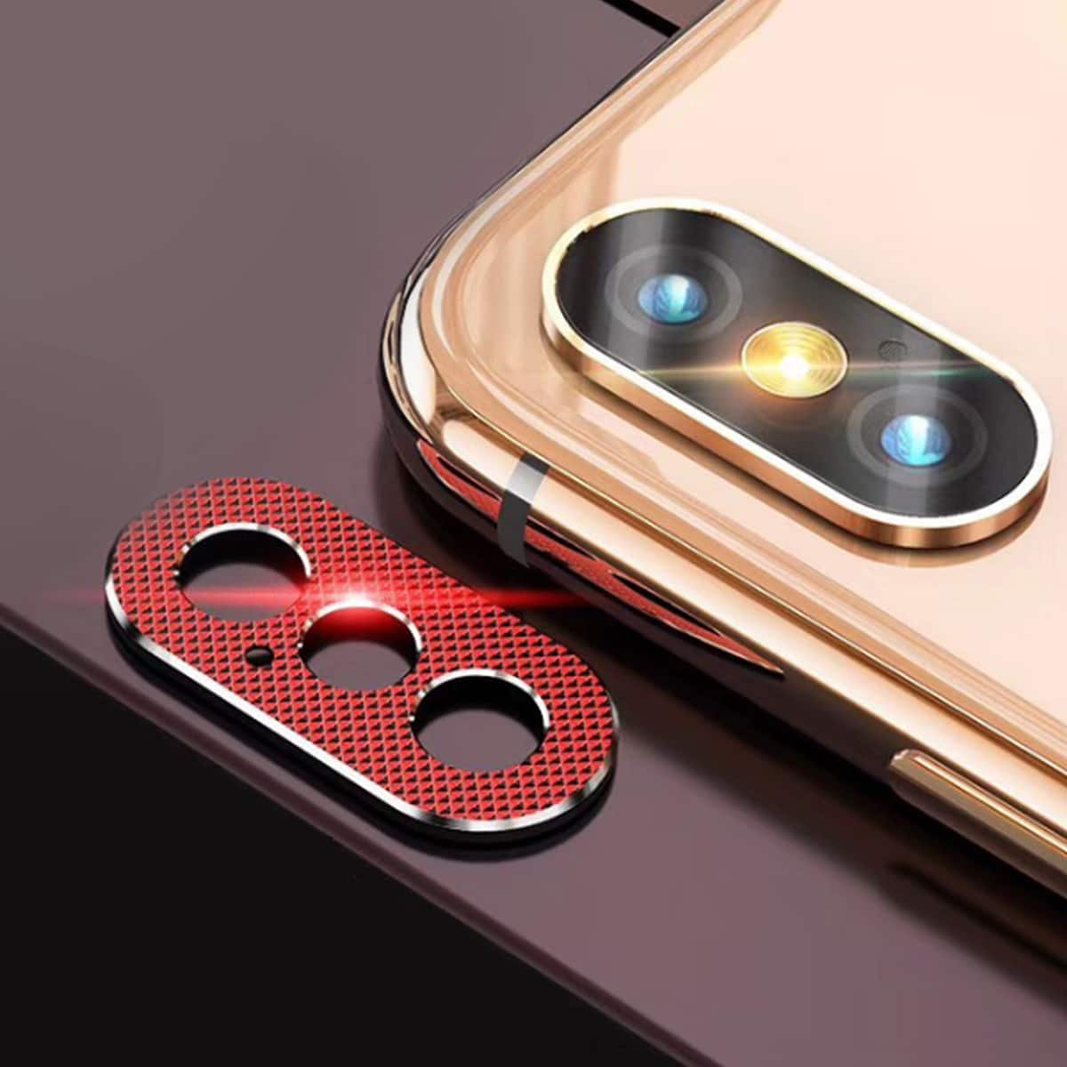 

1pc iPhone Camera Lens Protector, Red