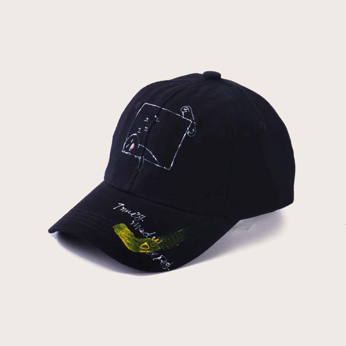 

Cartoon Graffiti Baseball Cap, Black