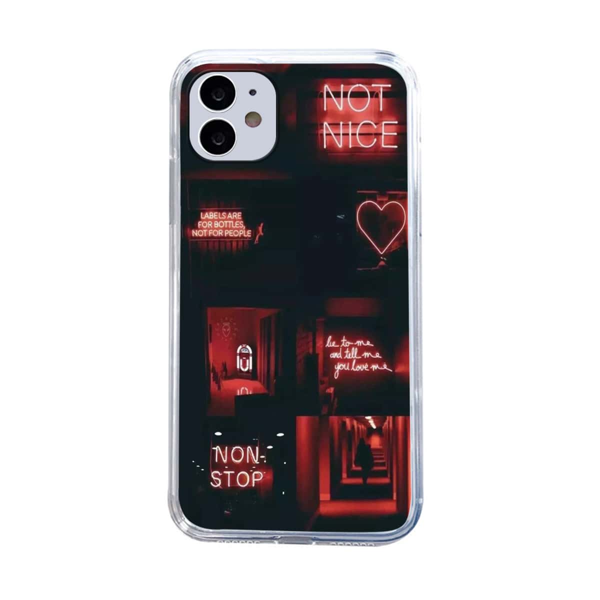 

Slogan Graphic iPhone Case, Multicolor