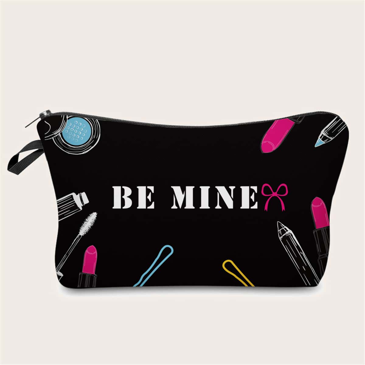 

Letter Graphic Makeup Bag, Multicolor