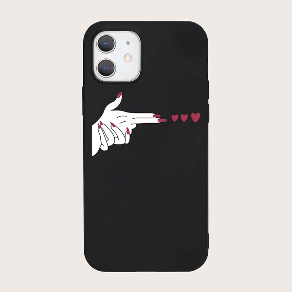 

Finger Print iPhone Case, Black