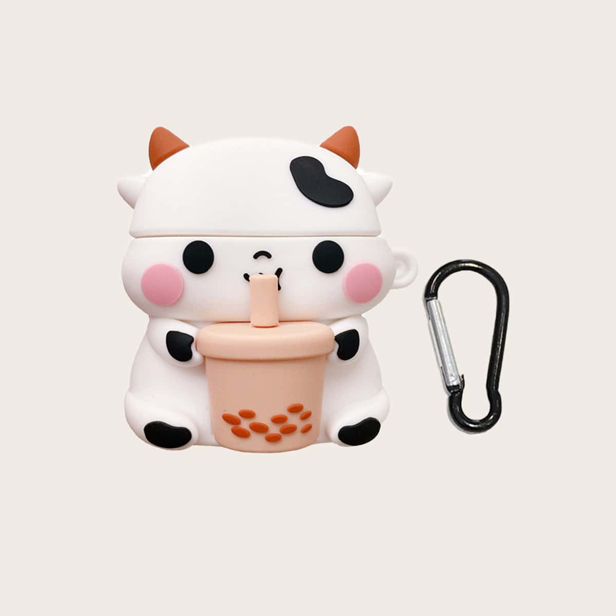 

Milk Cow Design Airpods Case, White