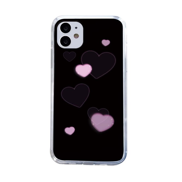

Чехол для iPhone с принтом сердечка, Чёрный