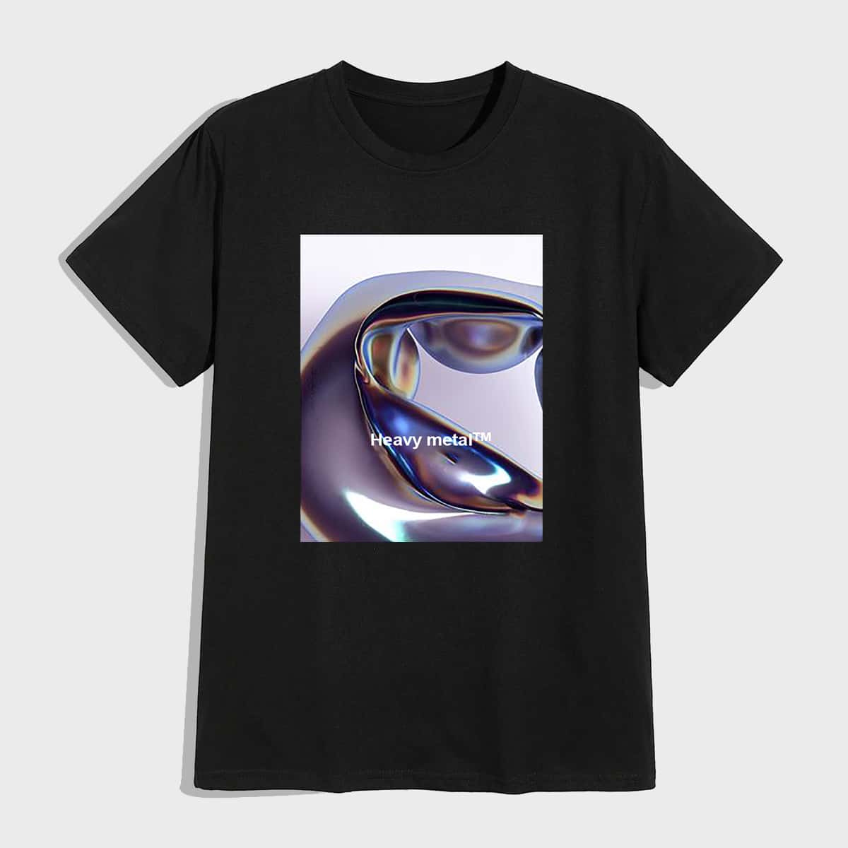 

Guys Letter Graphic Tee, Black