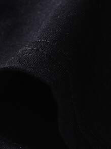 Manfinity EMRG Camiseta con estampado de mano y póquer de esqueleto para hombre - Negro - Ver 3