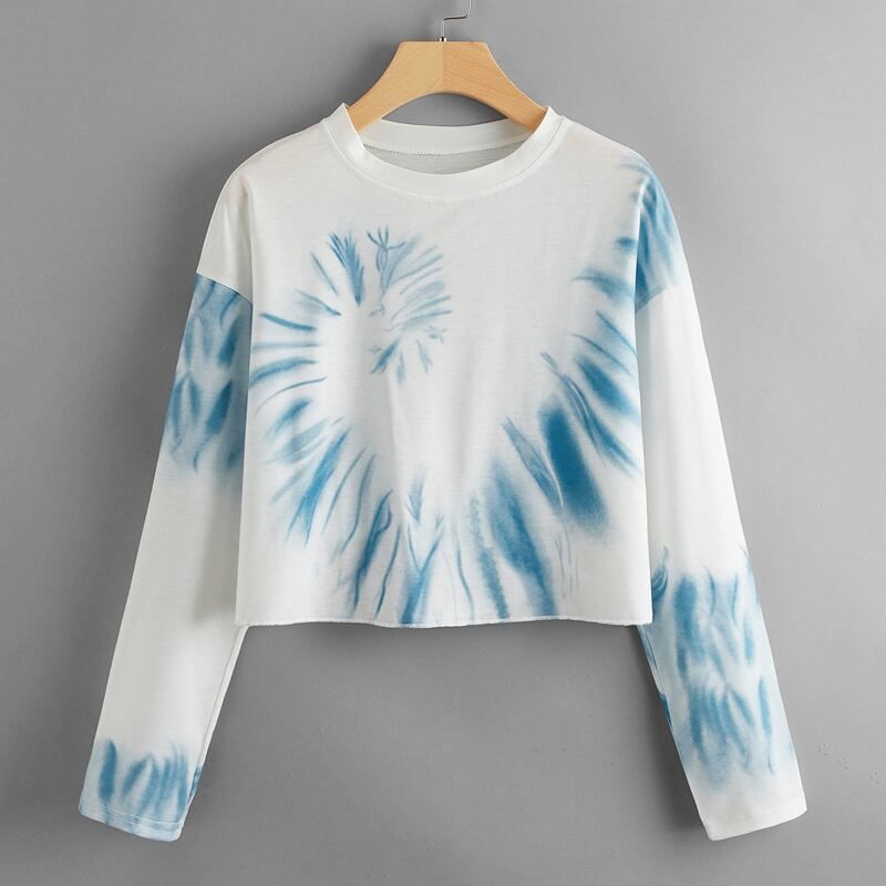 

Tie Dye Tee, Blue and white