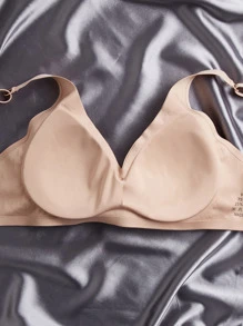Seamless Wireless Bra - Apricot - View 2