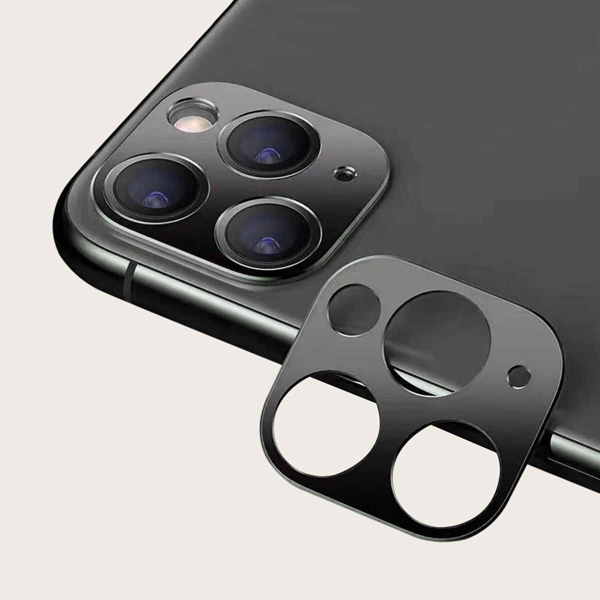 

1pc Camera Lens Protector, Black