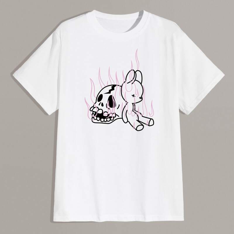 

Guys Skeleton Graphic Tee, White