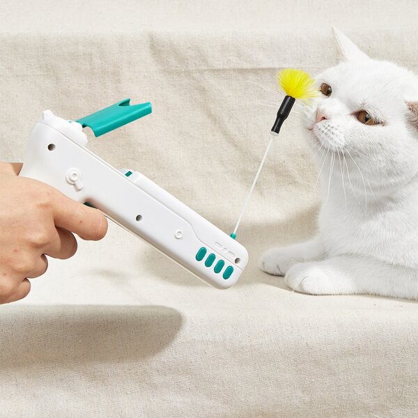 

3pcs Random Color Cat Teaser Toy Set, Multicolor