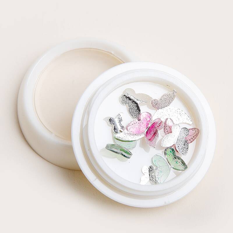 

1box Butterfly Nail Art Decoration, Multicolor