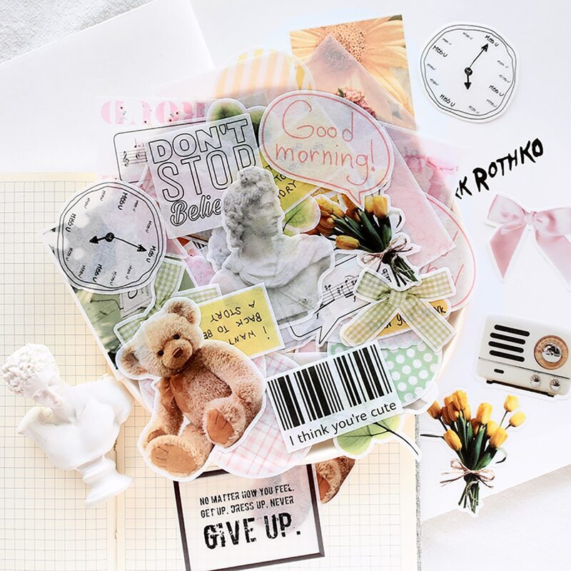

60pcs Mixed Pattern Random Sticker, Multicolor