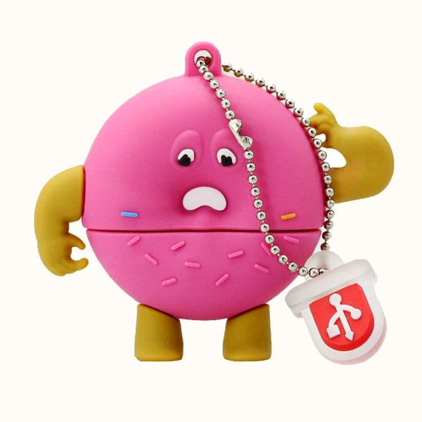 

USB-флеш-накопитель в форме пончика, Розовые