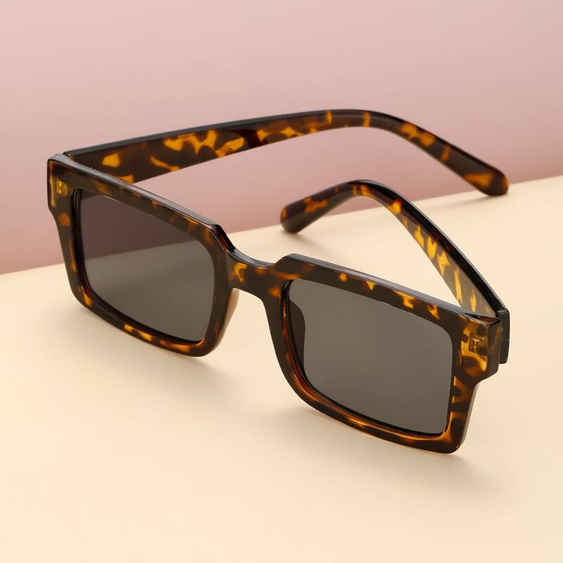 

Leopard Rectangle Frame Sunglasses
