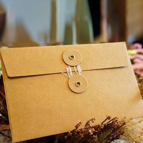 

1pc Kraft Paper Envelope, Brown