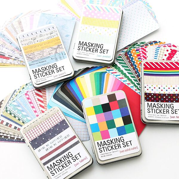 

27sheets Mixed Pattern Random Sticker, Multicolor
